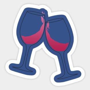 glass of wine 1 Sticker